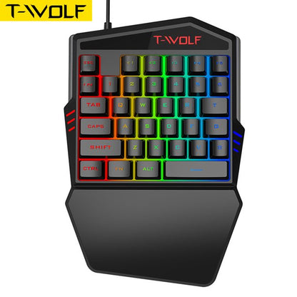 Teclado gamer usb de una mano