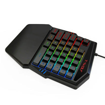 Teclado gamer usb de una mano