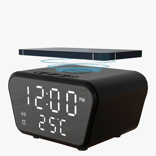 Cargador inalámbrico con reloj