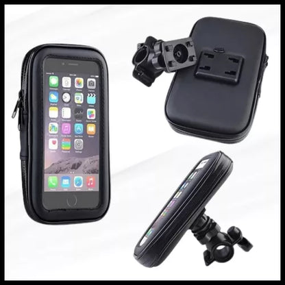 Sujetador impermeable de celular para motocicleta