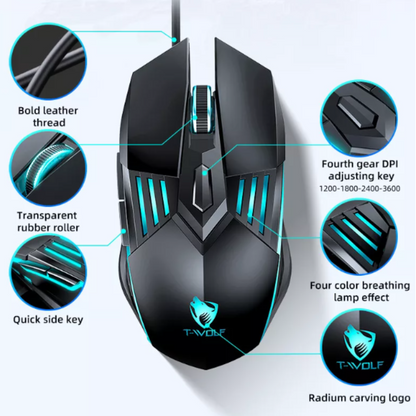 Mouse gamer t-wolf G560