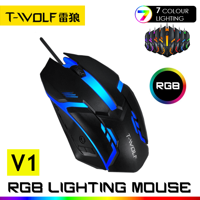 Mouse gamer t-wolf V1