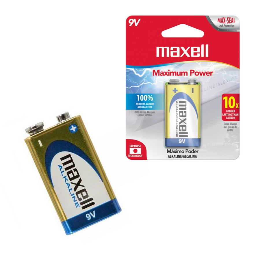 Bateria cuadrada maxell 9v 1pcs